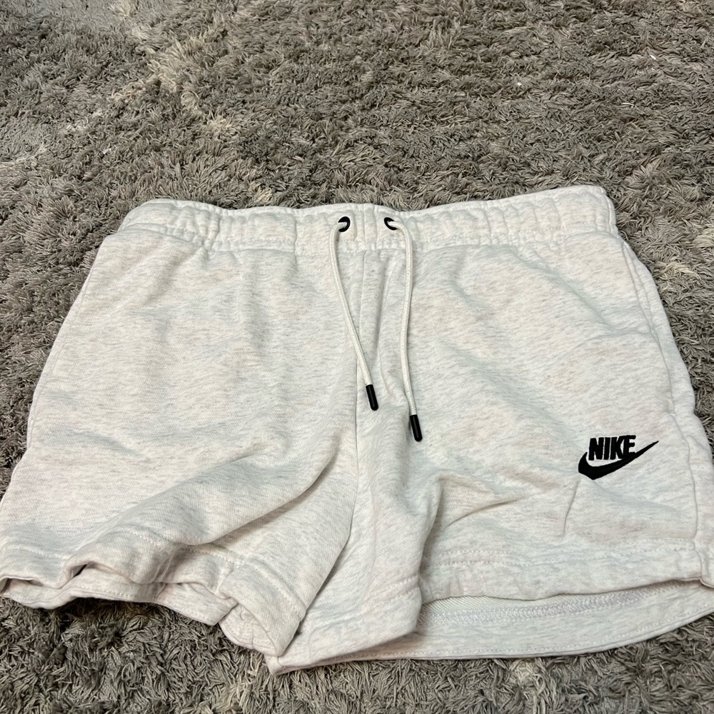 White nike sweatshorts